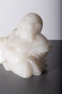 Budai Buddha in white jada - 3863016