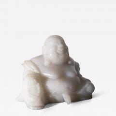 Budai Buddha in white jada - 3864414