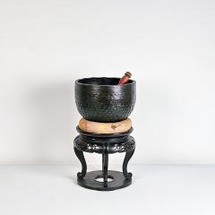Buddhist Temple Prayer Bowl on Stand 19th century - 3203226