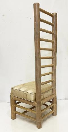 Budji Layug Vintage Organic Modern Overscale Ladderback Chair Antonio Budji Layug Style - 4125715