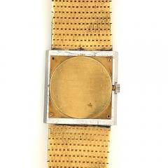 Bueche Girod Mens Square Watch in 18k gold Diamond Bezel - 3589458