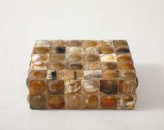 Buffalo Horn Convex Dot Keepsake Box - 4294990