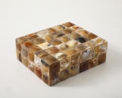 Buffalo Horn Convex Dot Keepsake Box - 4294995