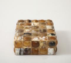 Buffalo Horn Convex Dot Keepsake Box - 4294997