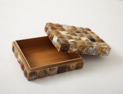 Buffalo Horn Convex Dot Keepsake Box - 4294999