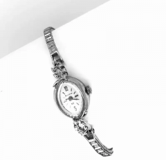Bulova Ladies Wristwatch Art Deco Style with Diamonds - 2828078