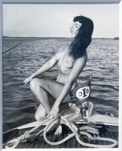 Bunny Yeager 1954 Bunny Yeager Nude Betty Paige Photo on a Boat Belonging to Al Torres - 3896273