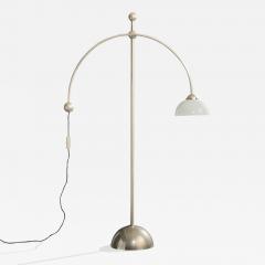 Bunte Remmler Floor Lamp with Nickel and Glass Germany 1920s - 4770951