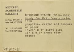 Burgoyne A Diller Study for Wall Construction  - 1002849