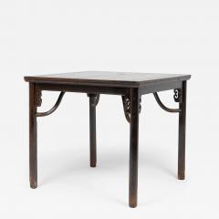 Burl Top Game Table with Cloud Spandrels - 4291138