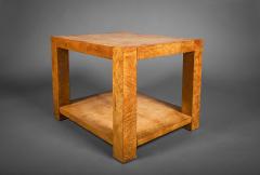 Burl Veneer Side Table - 3768604