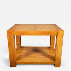 Burl Veneer Side Table - 3769574