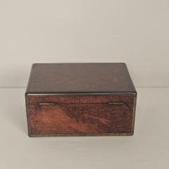 Burl Walnut Dressing Box Victorian England circa 1870 - 4329018