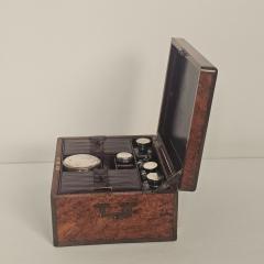 Burl Walnut Dressing Box Victorian England circa 1870 - 4329020