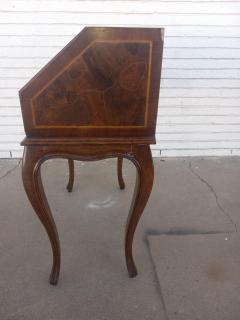 Burl Walnut Drop Front Desk - 4290218