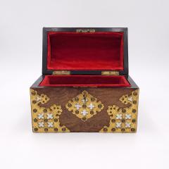 Burl Walnut Gothic Revival Box England circa 1870 - 2752839