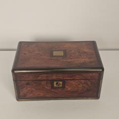 Burl Walnut Victorian English Lap Desk circa 1870 - 4324768