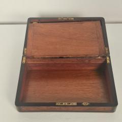 Burl Walnut Victorian English Lap Desk circa 1870 - 4324772