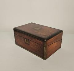 Burl Walnut Victorian English Lap Desk circa 1870 - 4324778