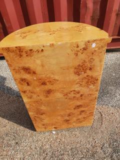 Burl Wood Art Deco Open Bookcase - 4814140