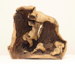 Burl Wood Art Sculpture Figurine - 3558004