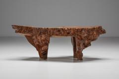 Burl Wood Coffee Table Wabi Sabi 1850s - 2163252