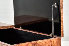 Burl Wood and Brass Trunk End Tables Jean Claude Mahey 1970 - 2359844