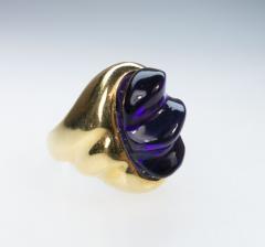 Burle Marx Style 18 Karat Amethyst Ring Secrett circa 1970 - 1457581