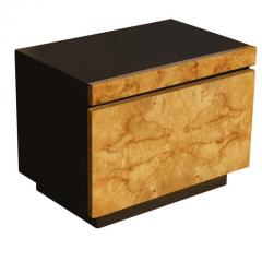 Burled Olivewood Night Stand - 2614697