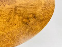 Burlwood Bronze Center Tilt Table Signed CHXI FW 1992 - 4154169