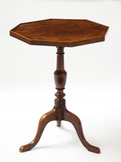 Burlwood Octagonal Tripod Table - 2848499