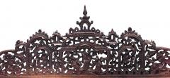 Burmese Style Carved Teak Wall Mirror - 1399541