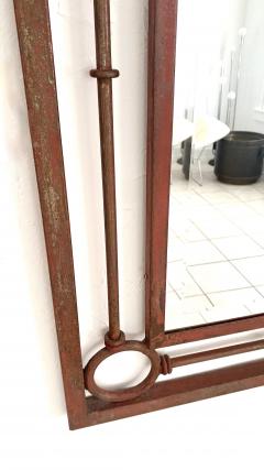 Burnt Sienna Wrought Iron Rectangular Wall Mirror - 3555100