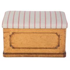 Burr Maple Wood Ottoman - 3622970