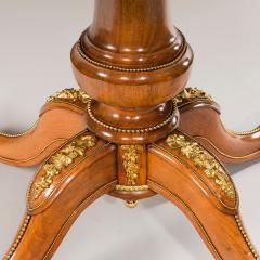 Burr walnut and ormolu mounted centre table with superb quartered veneered top  - 772702