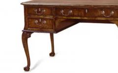 Burton Ching George III Style Burl Walnut Writing Desk - 3919954