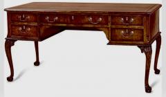 Burton Ching George III Style Burl Walnut Writing Desk - 3919956