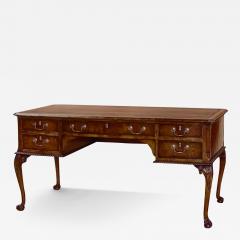 Burton Ching George III Style Burl Walnut Writing Desk - 3923063