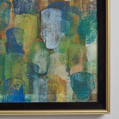 Burton Wasserman 20th Century Abstract Oil on Wood Painting Attributed to Burton Wasserman - 3425539