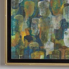 Burton Wasserman 20th Century Abstract Oil on Wood Painting Attributed to Burton Wasserman - 3425540