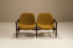 Busnelli Rare Tiki Bench Produced by Busnelli Newly Upholstered Italy 1960s - 4406350