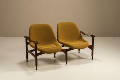 Busnelli Rare Tiki Bench Produced by Busnelli Newly Upholstered Italy 1960s - 4406366