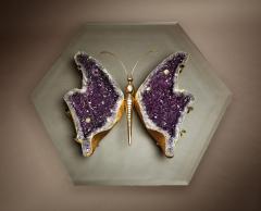 Butterfly Amethyst Geode Coffee Table - 1519690