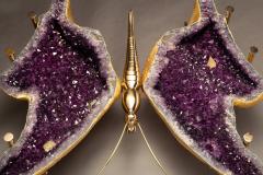 Butterfly Amethyst Geode Coffee Table - 1519693