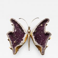 Butterfly Amethyst Geode Coffee Table - 1525453