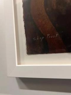 Byron Galvez Abstract Lithograph Mujer En Rojo Artist Proof Signed Framed - 3988236