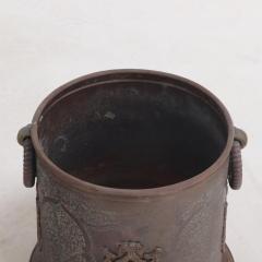 Byzantine style brass bucket or cache pot C 1940  - 3880023