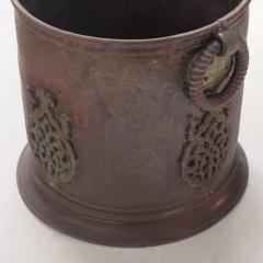 Byzantine style brass bucket or cache pot C 1940  - 3880026