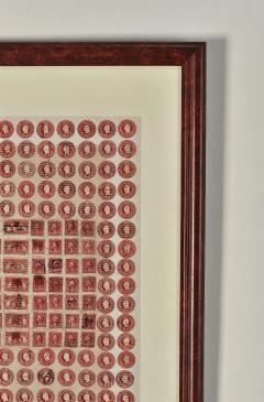 C 1910 Stamp Art Collage American - 3800768