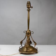 C F A Voysey An Arts Crafts Brass Table Lamp in the Style of C F A Voysey - 4192734